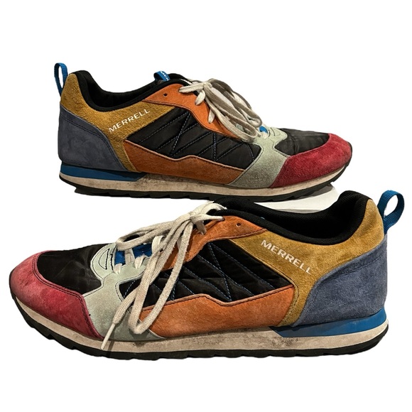 Size 14‎ Merrell Alpine Suede Color Block Colorful Sneakers J000605 - Picture 1 of 11